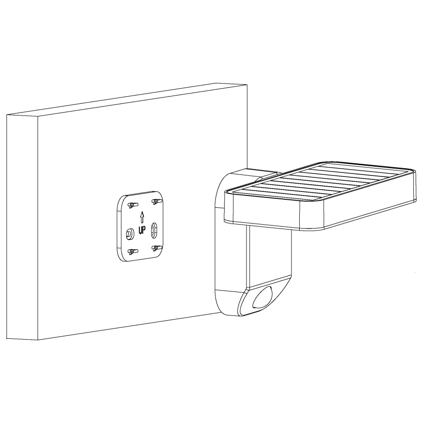 Eglo - LED Solarna zidna lampa sa senzorom LED/4,5W/3,7V IP44