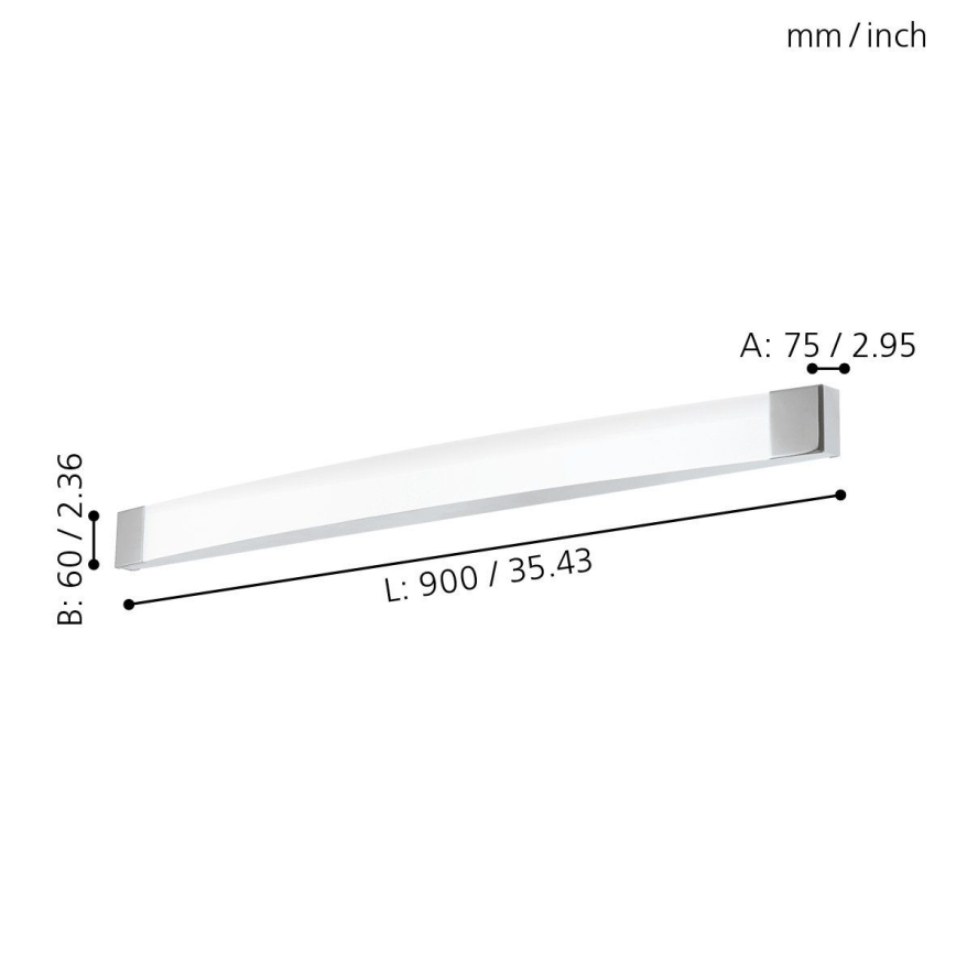 Eglo - LED Zidna lampa za kupatilo LED/24W/230V IP44