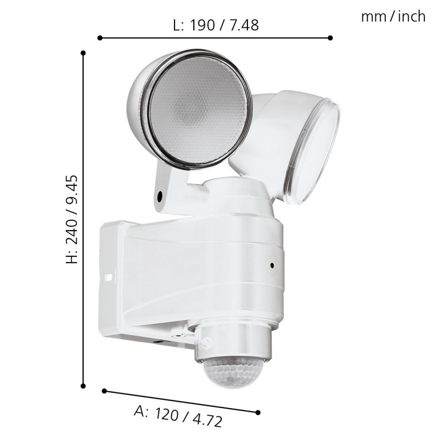 Eglo - LED Spoljašnja lampa sa senzorom 2xLED/4W/4xLR1 IP44