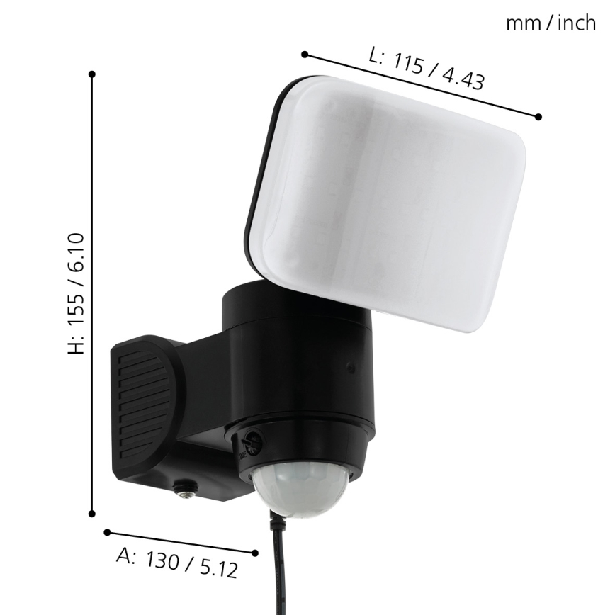 Eglo - LED Solarna zidna lampa sa senzorom LED/3,7V IP44