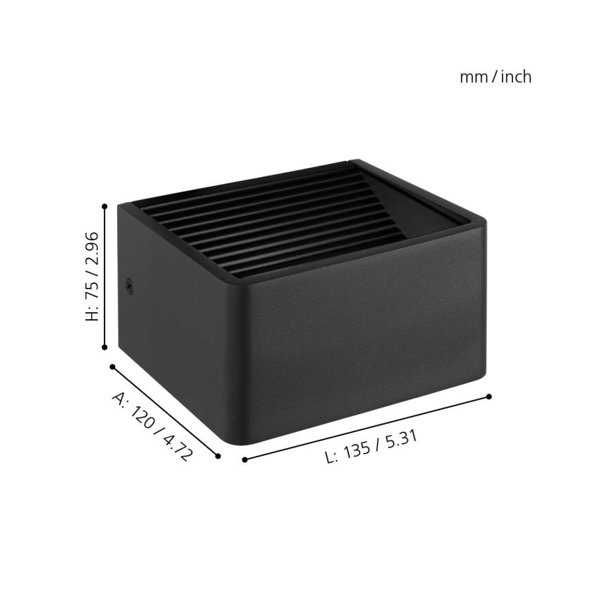 Eglo - LED spoljašnje zidno svetlo LED/6W/230V IP44