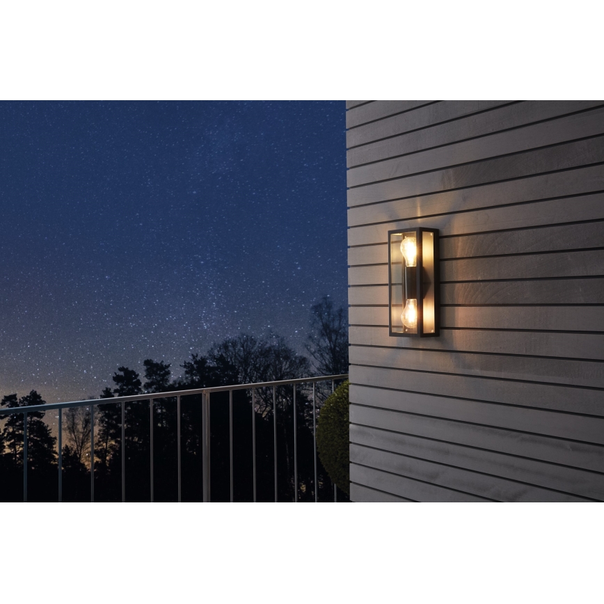 Eglo - Spoljašnja zidna svetiljka 2xE27/60W/230V IP44