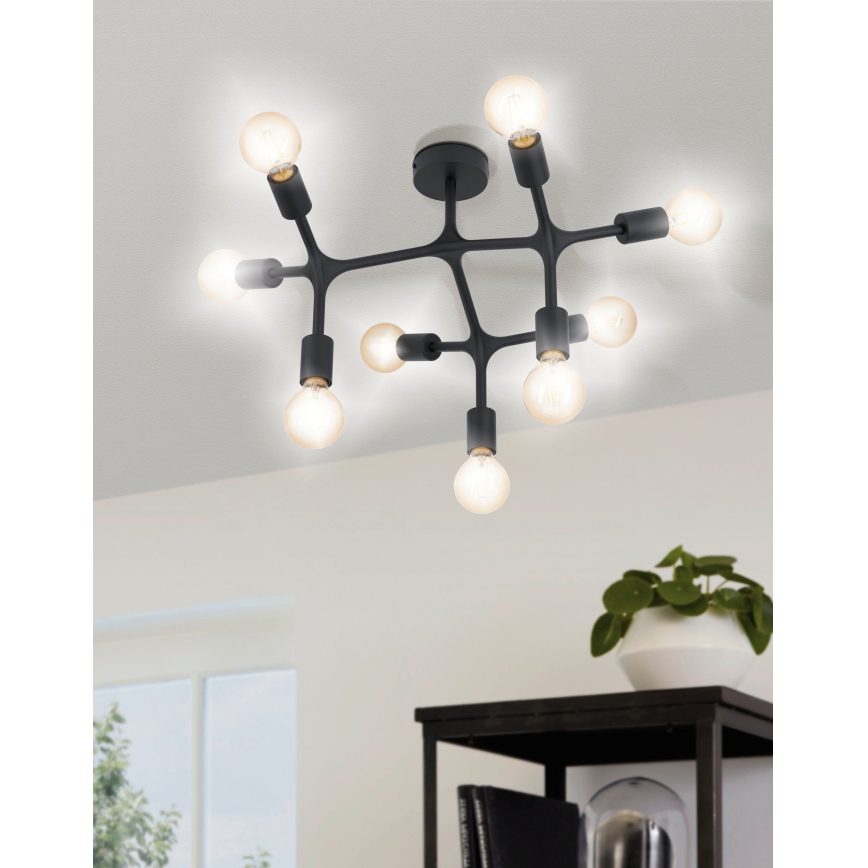Eglo - Nadgradni luster 9xE27/60W/230V
