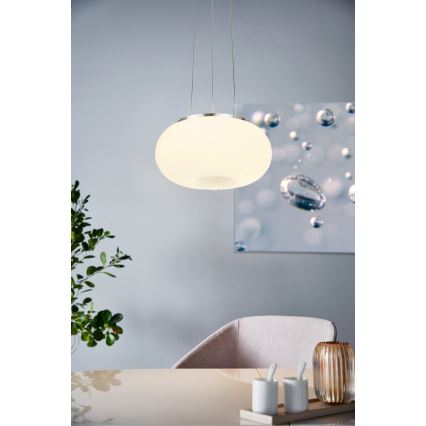 Eglo - LED RGB Prigušivi luster na sajli OPTICA-C LED/21W/230V pr. 37,5 cm