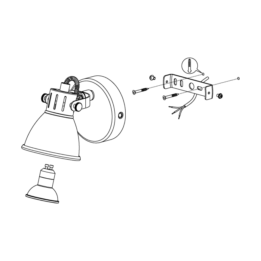 Eglo - LED Zidna lampa 1xGU10/3,3W/230V