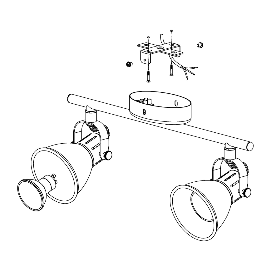 Eglo - LED Reflektorska lampa 2xGU10/3,3W/230V