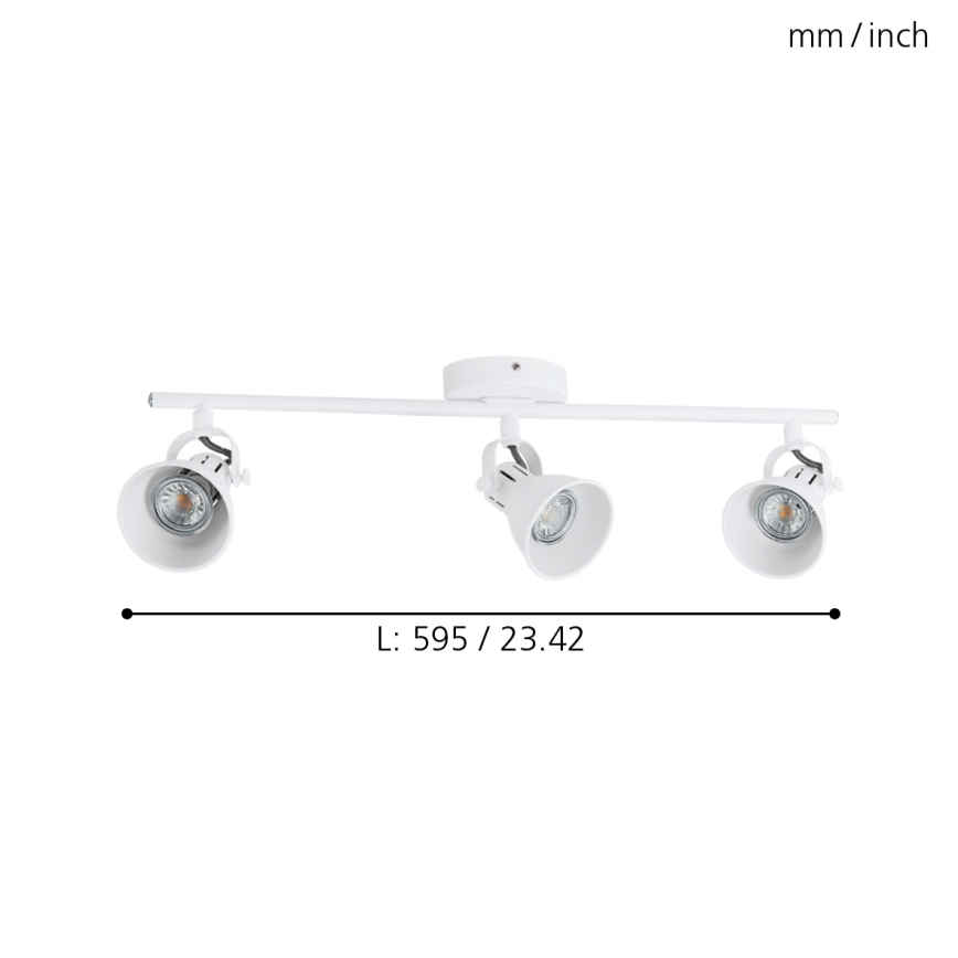 Eglo - LED Reflektorska lampa 3xGU10/3,3W/230V
