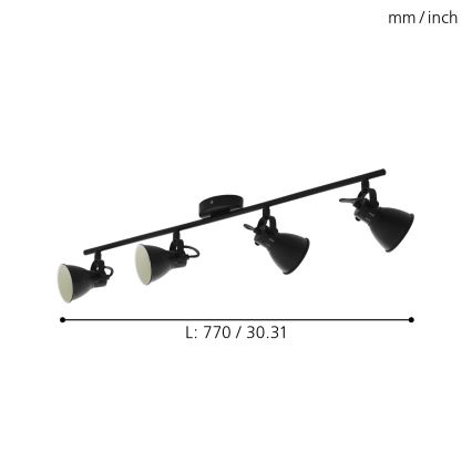 Eglo - LED Reflektorska lampa 4xLED/3,3W/230V