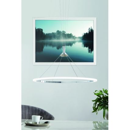 Eglo - LED RGB Prigušivi luster na sajli HORNITOS-C LED/37W/230V + Daljinski upravljač