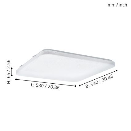 Eglo - LED Plafonjera LED/49,5W/230V