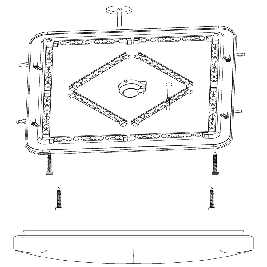 Eglo - LED Plafonjera LED/49,5W/230V