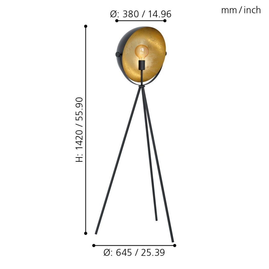 Eglo - Podna lampa 1xE27/40W/230V