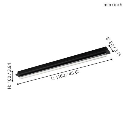 Eglo - LED stropno svetlo LED/25W/230V