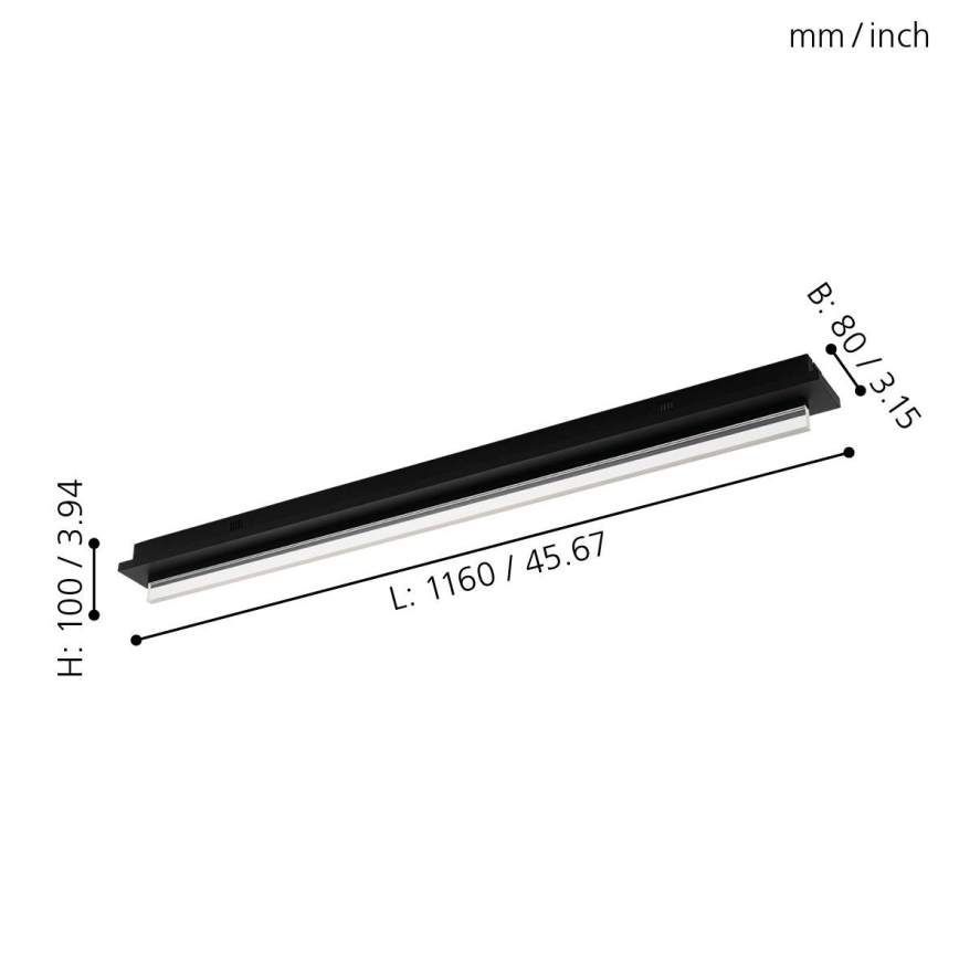 Eglo - LED stropno svetlo LED/25W/230V