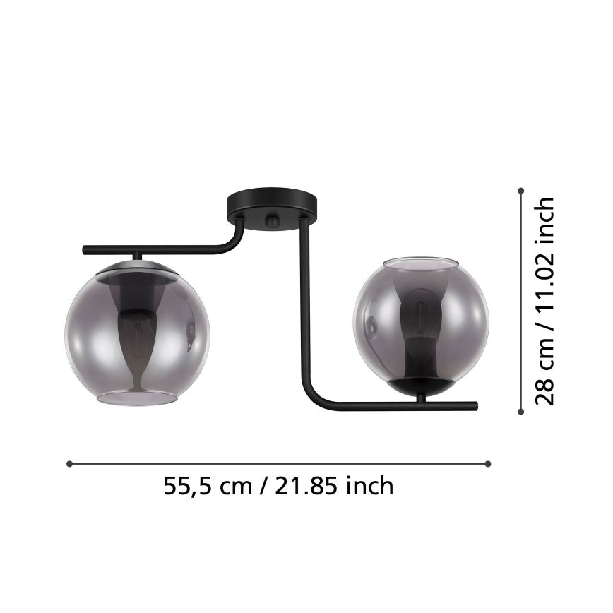 Eglo - Plafonski luster 2xE27/28W/230V