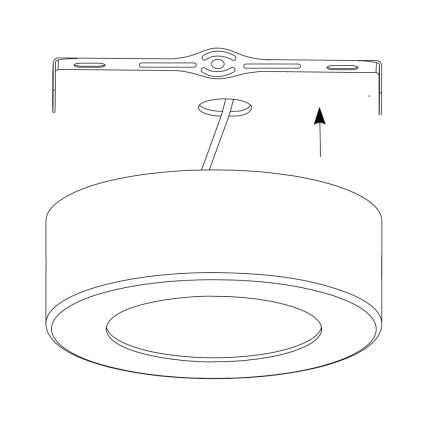 Eglo - LED RGB prigušiva plafonska lampa FUEVA-C LED/21W/230V prečnik 30 cm
