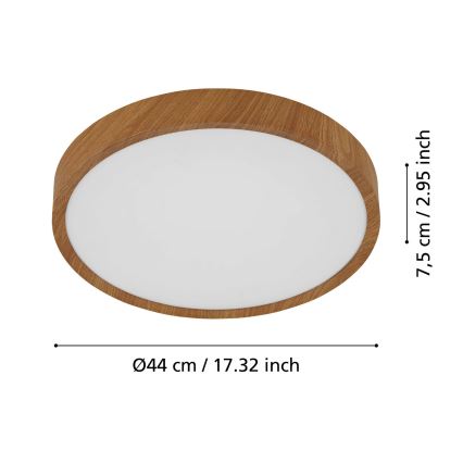 Eglo - LED Plafonjera LED/33,5W/230V