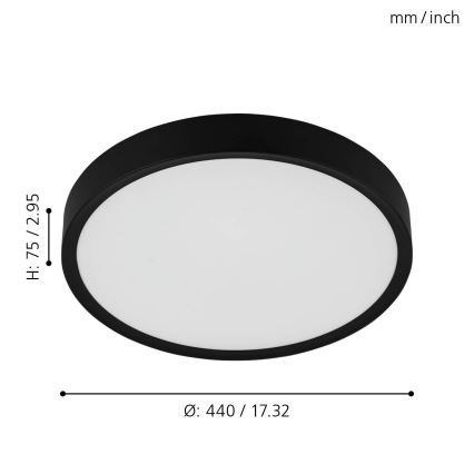 Eglo - LED Plafonjera LED/33,5W/230V