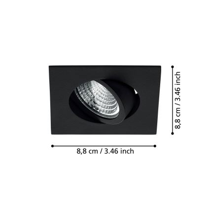 Eglo - LED Prigušivo ugradbeno svetlo LED/6W/230V