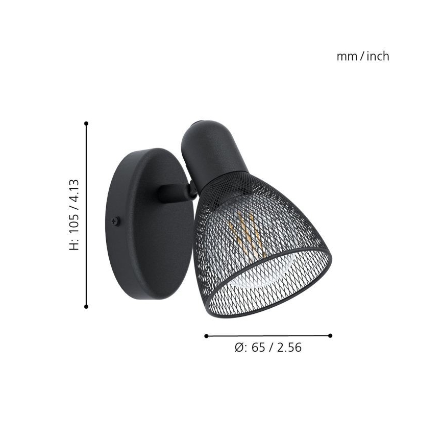 Eglo - Zidna reflektorska lampa 1xE14/28W/230V