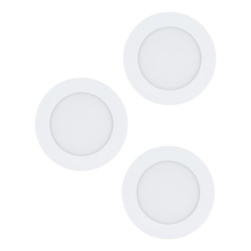 Eglo 98631 - Set 3x LED Ugradbena lampa FUEVA 3xLED/5W/230V