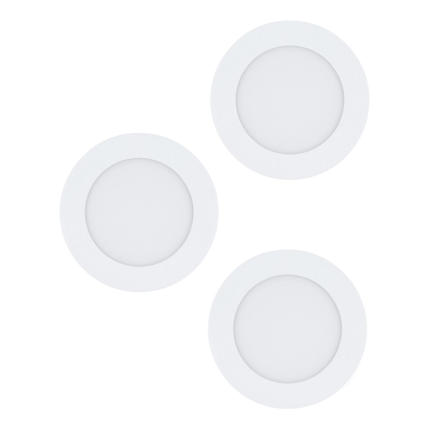 Eglo 98631 - Set 3x LED Ugradbena lampa FUEVA 3xLED/5W/230V
