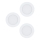 Eglo 98631 - Set 3x LED Ugradbena lampa FUEVA 3xLED/5W/230V