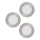 Eglo 98632 - Set 3x LED Ugradbena lampa FUEVA 3xLED/5W/230V