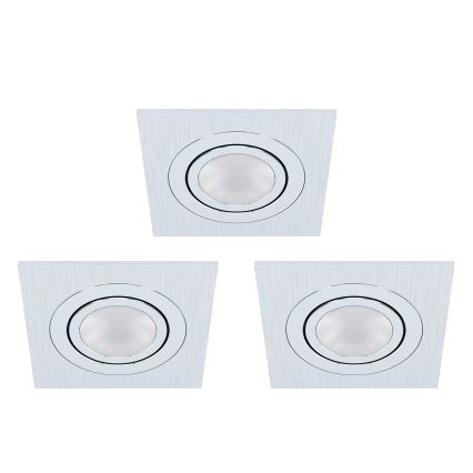 Eglo - Set 3xLED Ugradbena lampa AREITIO 3xGU10/5W/230V