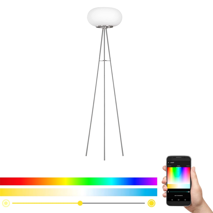 Eglo - LED RGB Prigušiva podna lampa OPTICA-C LED/17W/230V pr. 56 cm