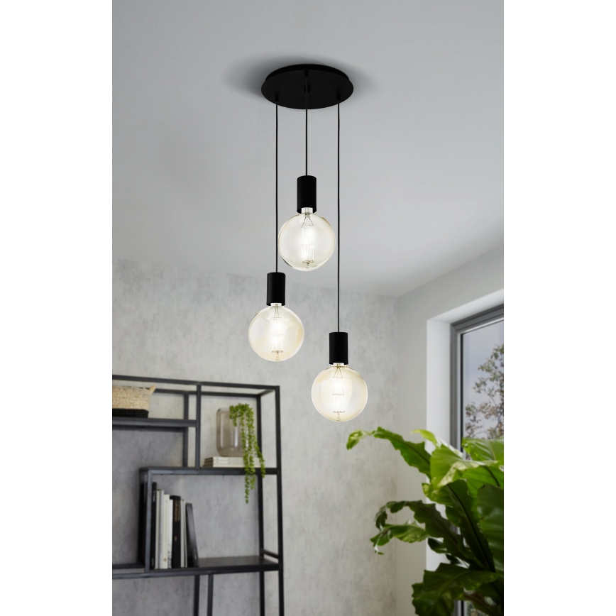 Eglo - Luster na sajli 3xE27/40W/230V