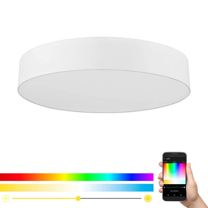 Eglo - LED RGB Prigušiva plafonjera ROMAO-C LED/42W/230V + Daljinski upravljač