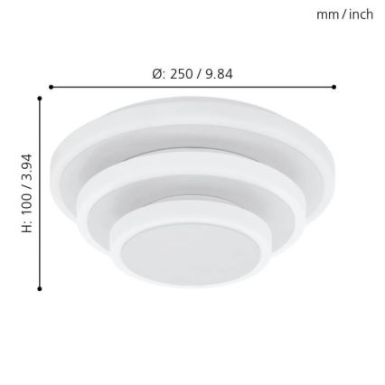 Eglo - LED Plafonjera LED/11,4W/230V + LED/8,6W + LED/5,4W