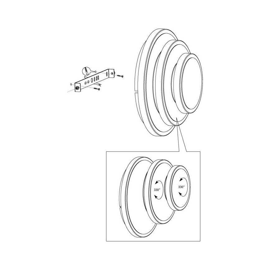 Eglo - LED Plafonjera LED/11,4W/230V + LED/8,6W + LED/5,4W