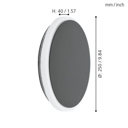 Eglo - LED Spoljna zidna lampa LED/11,5W/230V IP44