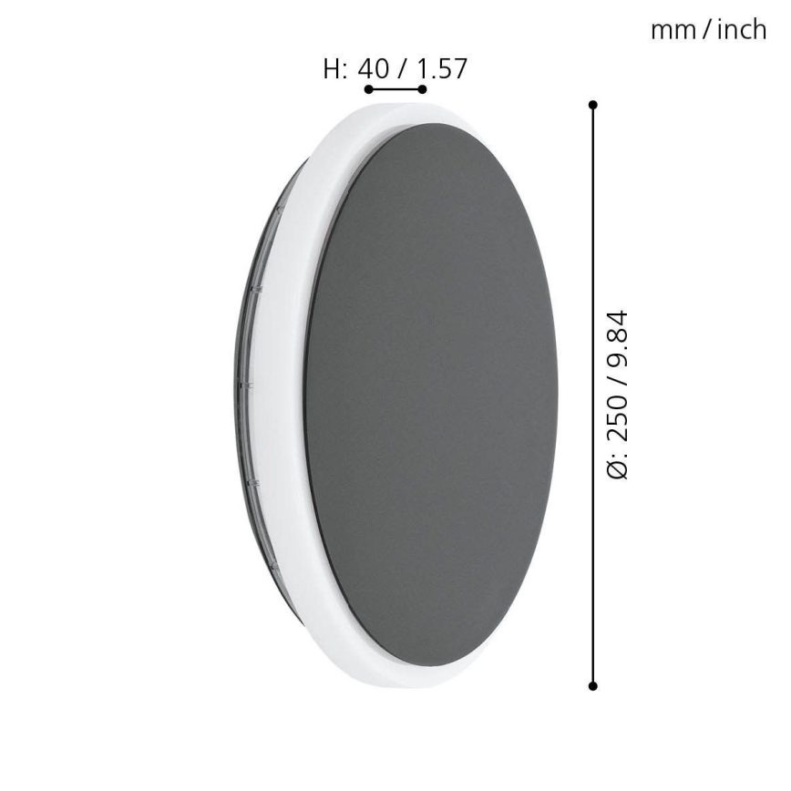 Eglo - LED Spoljna zidna lampa LED/11,5W/230V IP44