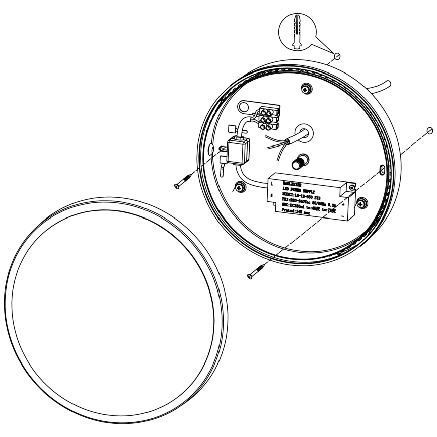 Eglo - LED Spoljna zidna lampa LED/11,5W/230V IP44