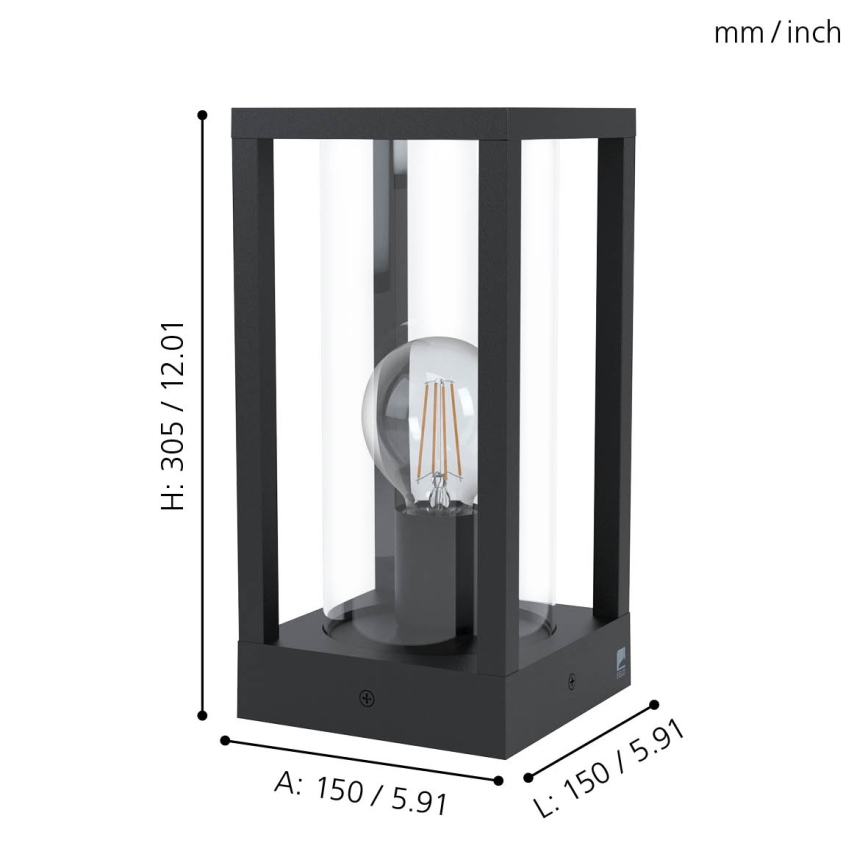 Eglo - Spoljašnja lampa 1xE27/40W/230V IP54