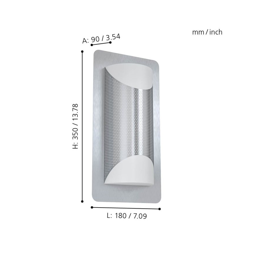 Eglo - Spoljašnja zidna lampa 2xE27/10W/230V IP44