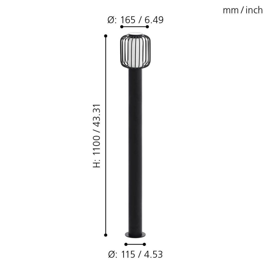 Eglo - Spoljašnja lampa 1xE27/28W/230V IP44