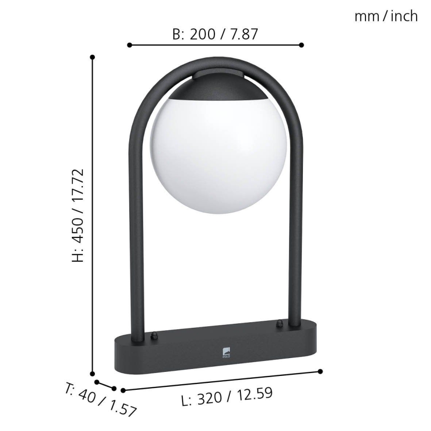 Eglo - Spoljašnja lampa 1xE27/28W/230V IP44