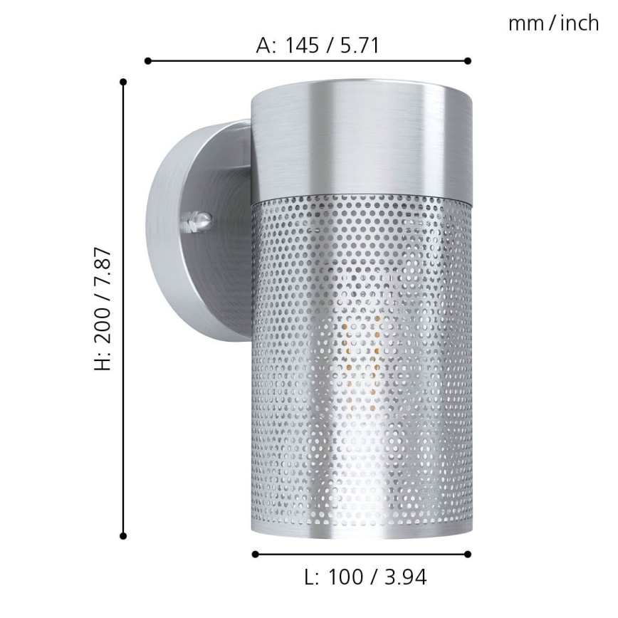 Eglo - Spoljašnja zidna lampa 1xE27/28W/230V