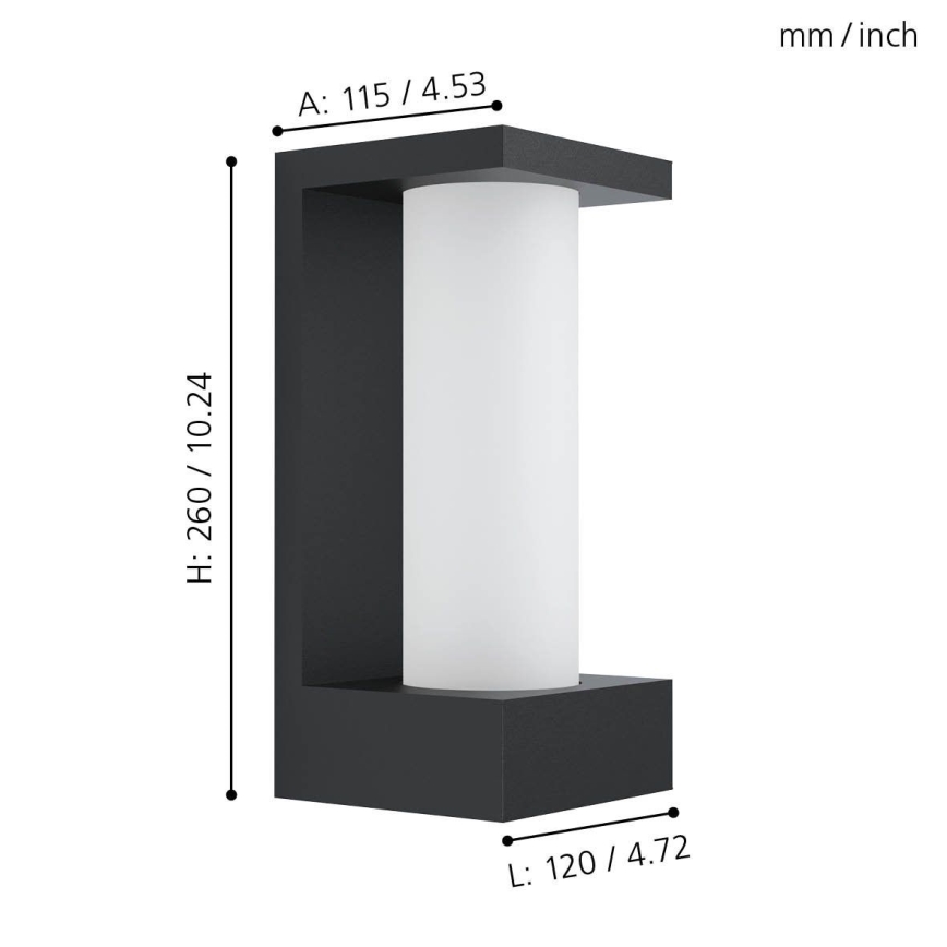 Eglo - LED Spoljna zidna lampa LED/6W/230V IP44