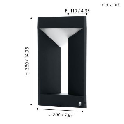 Eglo - LED Spoljna zidna lampa LED/10W/230V IP54