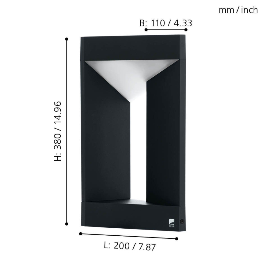 Eglo - LED Spoljna zidna lampa LED/10W/230V IP54