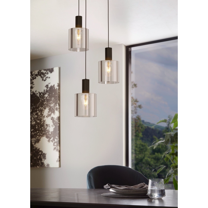 Eglo - Luster na sajli 3xE27/40W/230V