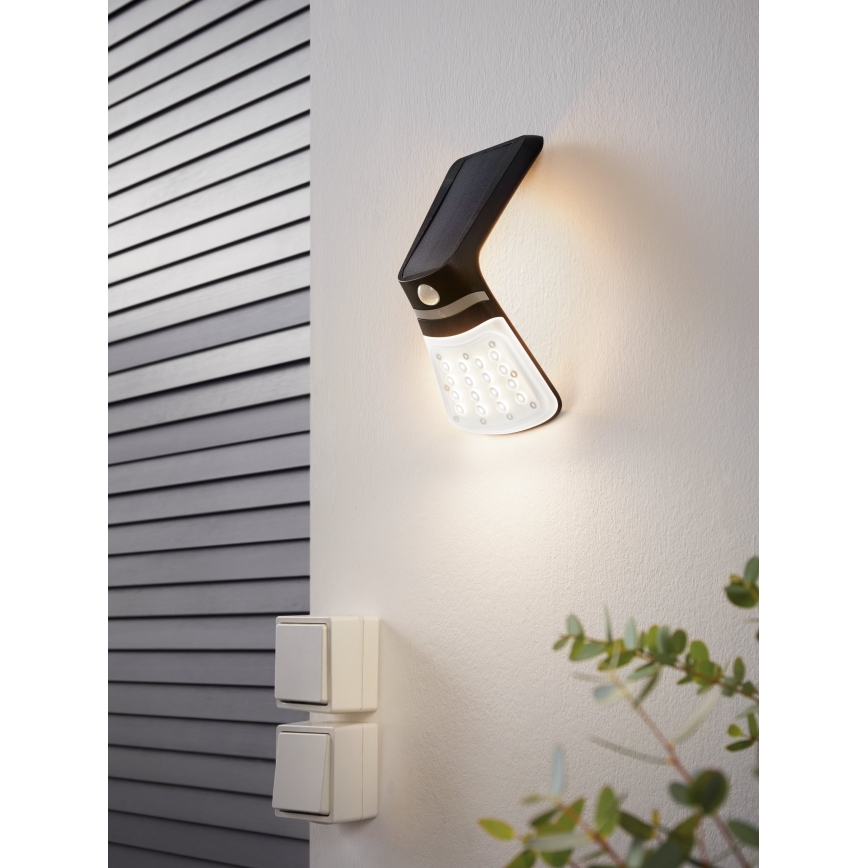 Eglo - Solarna lampa sa senzorom LED/2W/3,7V IP44