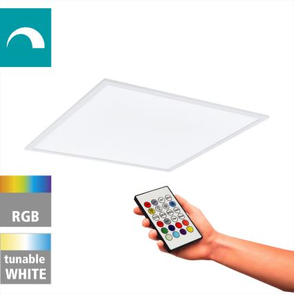 Eglo - LED RGBW Prigušiva plafonjera LED/32,5W/230V 2700-6500K 60x60 cm + Daljinski upravljač