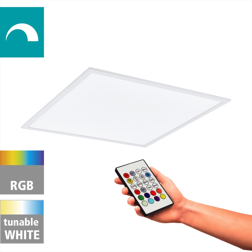 Eglo - LED RGBW Prigušiva plafonjera LED/32,5W/230V 2700-6500K 60x60 cm + Daljinski upravljač