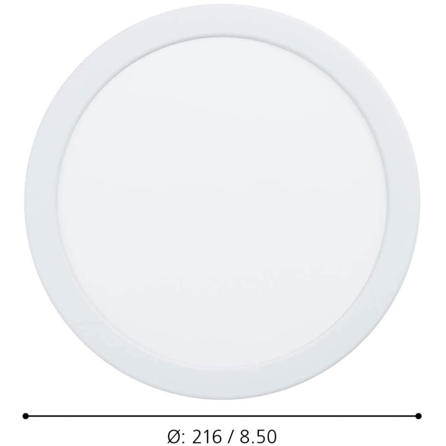 Eglo - LED Prigušiva ugradbena svjetiljka za kupaonicu LED/16,5W/230V IP44 ZigBee